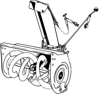 Bild von Anbau-Schneefräse 2-stufig 70cm